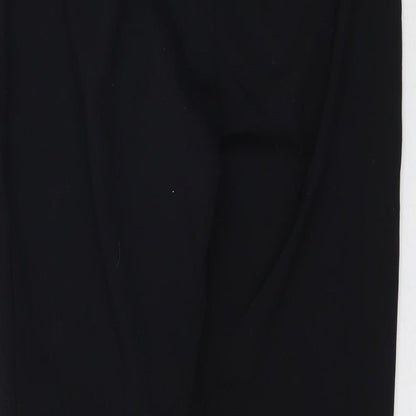 Womens UK Size 8 Papaya Regular Fit  Black Trousers