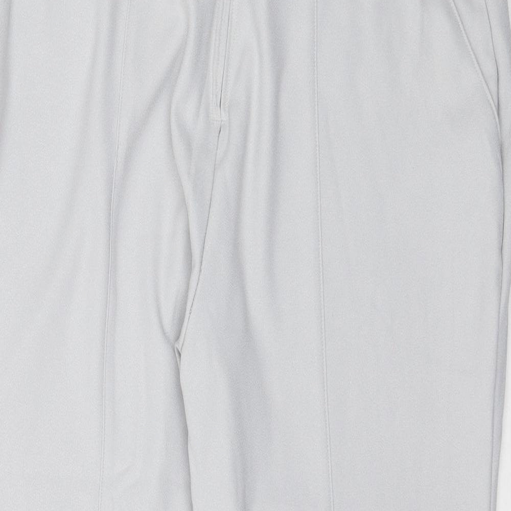 Womens UK Size L Preworn Regular Fit  Grey Trousers