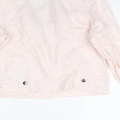 Womens UK Size 14 Marks and Spencer Pink Jacket
