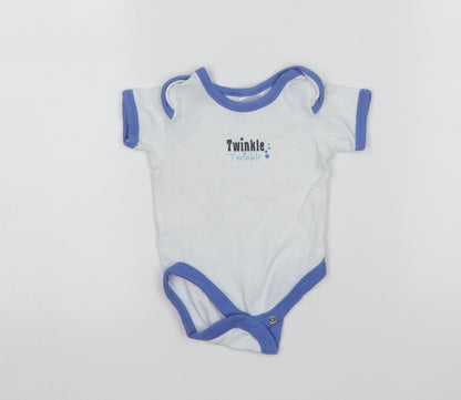 B&M Boys White   Leotard One-Piece Size 0-3 Months