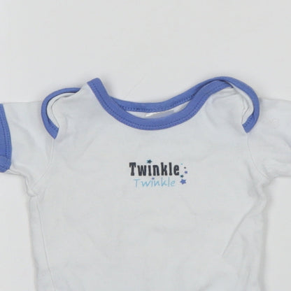 B&M Boys White   Leotard One-Piece Size 0-3 Months