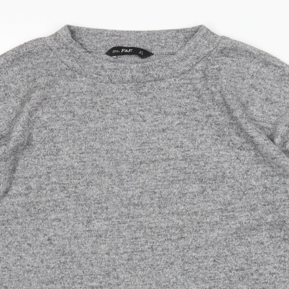F&F Womens Grey   Pullover Jumper Size 6