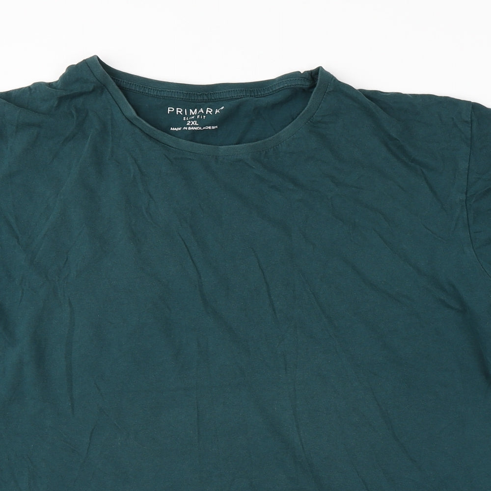 Primark Womens Green   Basic T-Shirt Size 2XL