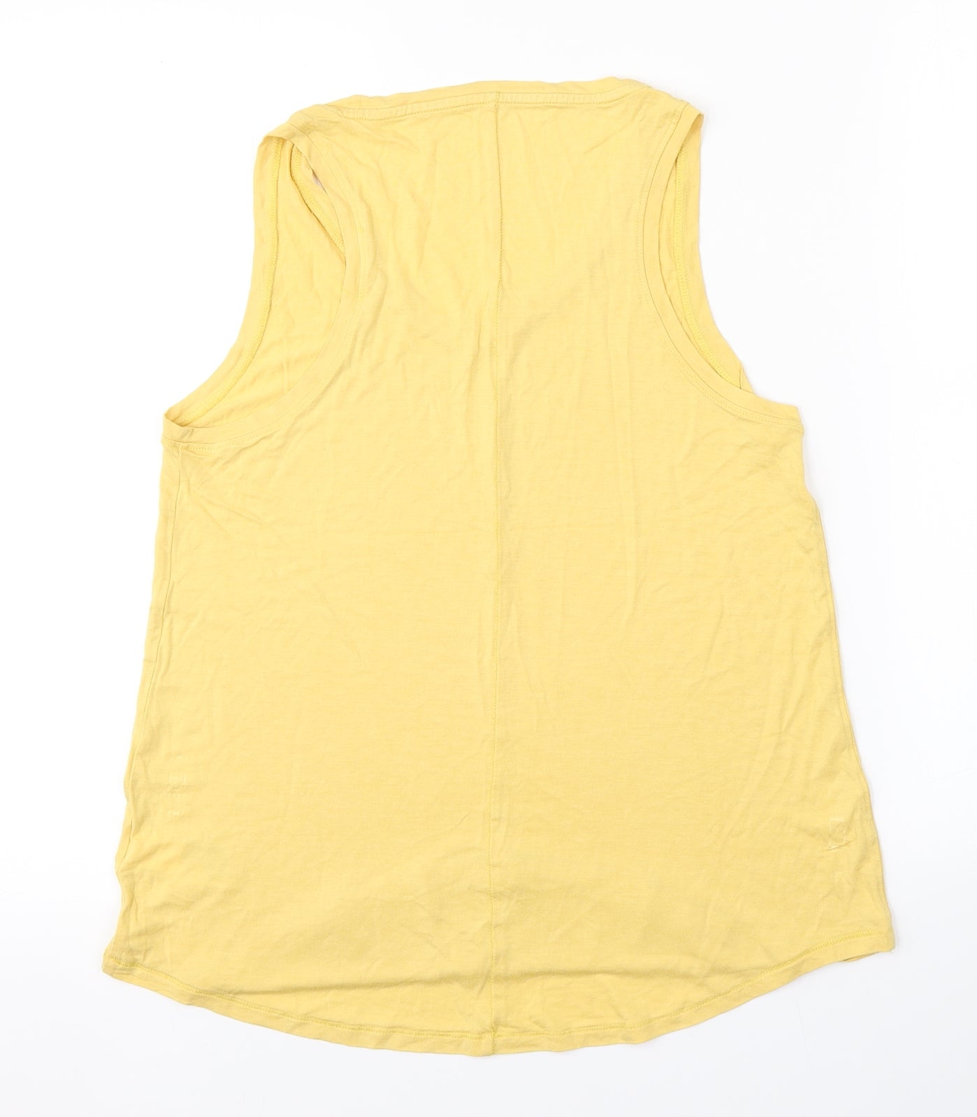 Womens UK Size M Gap Yellow Basic Tank