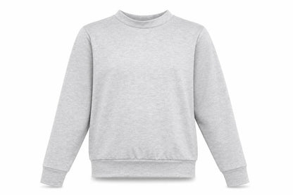 Front view of In the Style women’s grey pullover sweatshirt, size UK 6