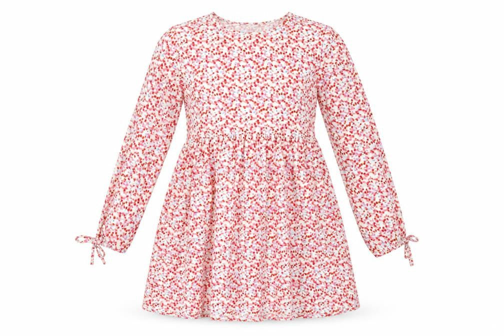Front view of Wednesday's Girl women’s multicoloured floral a-line, size S