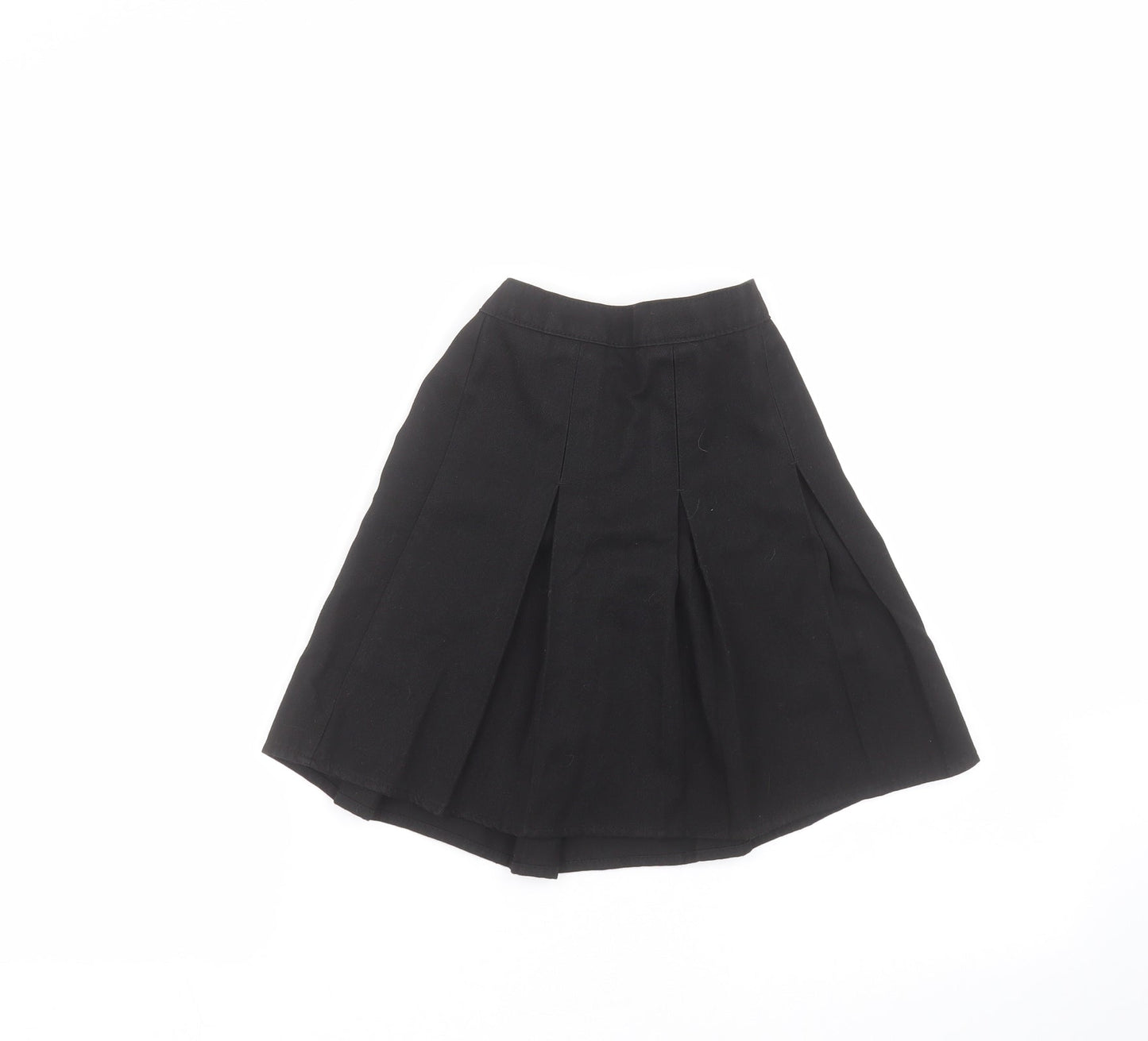 Preworn Girls Black   A-Line Skirt Size 6-7 Years