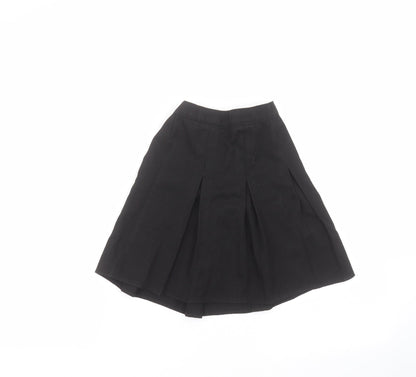 Preworn Girls Black   A-Line Skirt Size 6-7 Years
