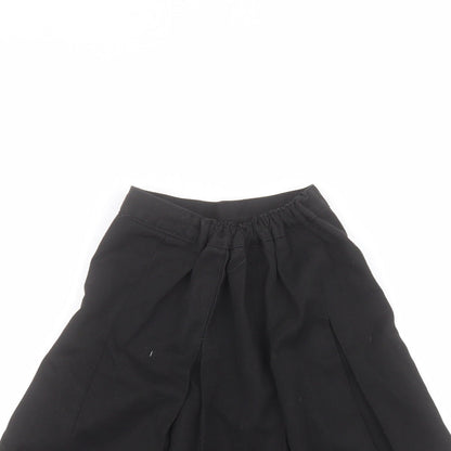 Preworn Girls Black   A-Line Skirt Size 6-7 Years