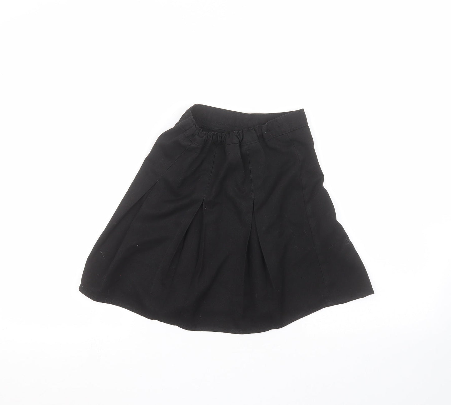 Preworn Girls Black   A-Line Skirt Size 6-7 Years