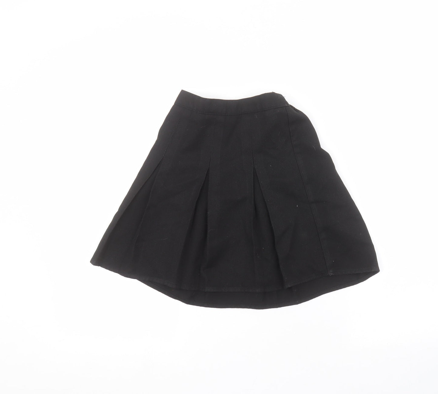 Preworn Girls Black   A-Line Skirt Size 6-7 Years