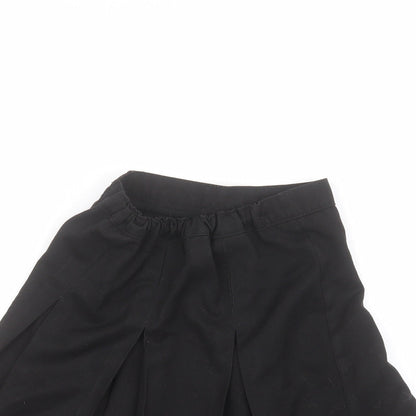 Preworn Girls Black   A-Line Skirt Size 6-7 Years