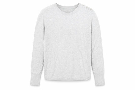 Womens UK Size L Only Grey Basic T-Shirt