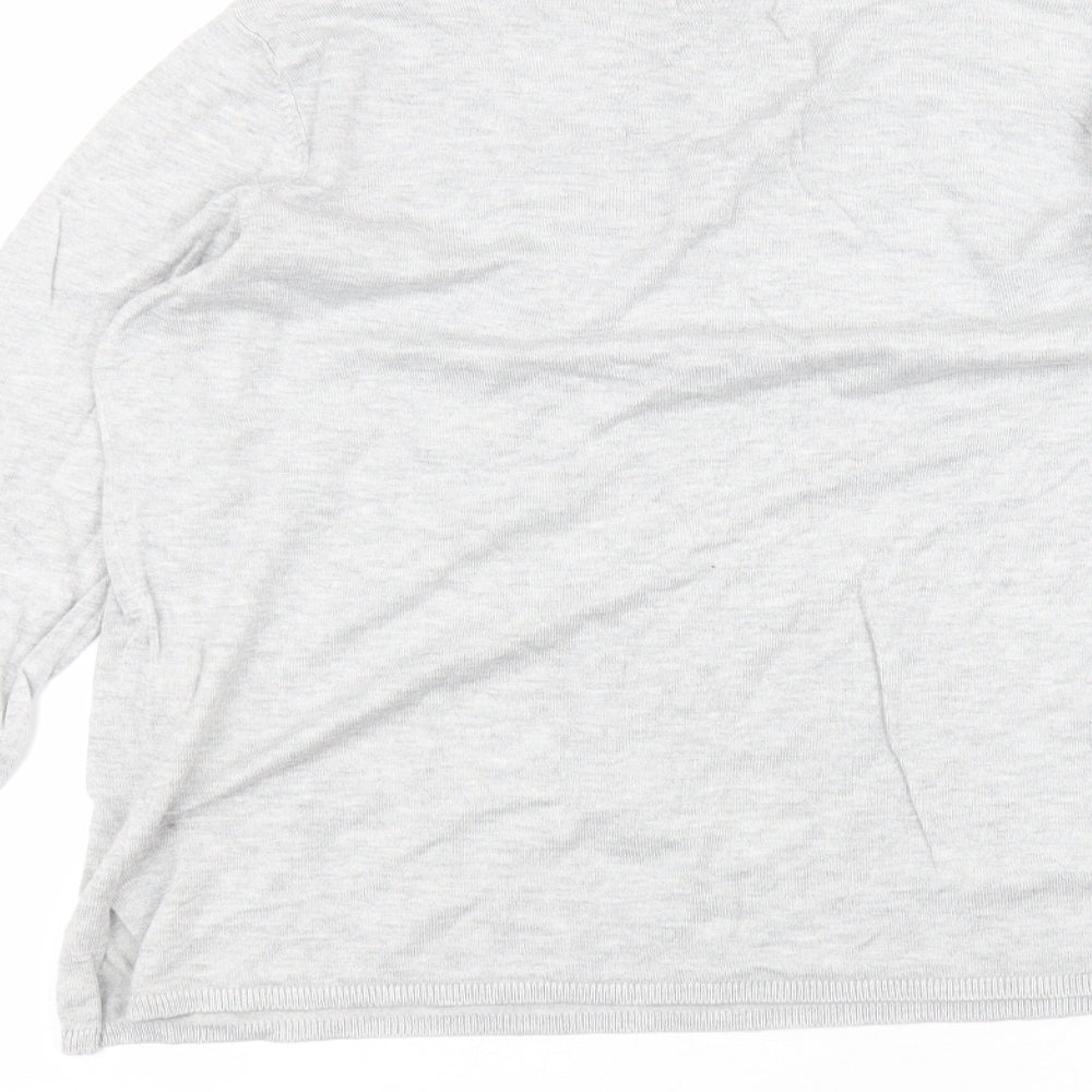 Womens UK Size L Only Grey Basic T-Shirt