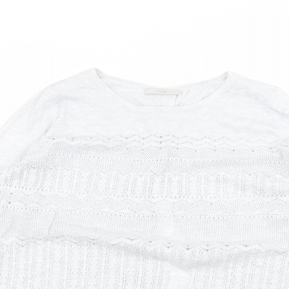 George Womens Grey   Cardigan Jumper Size 14