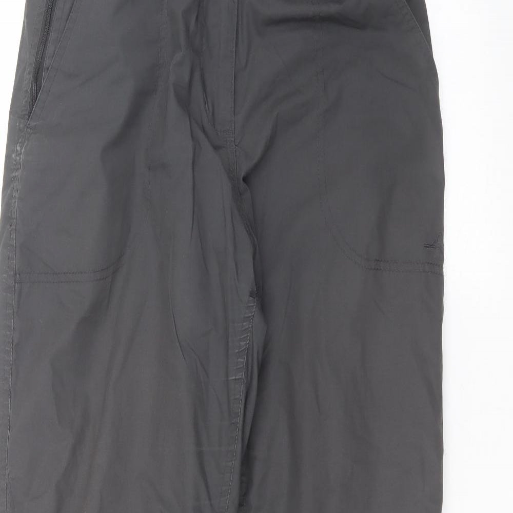 Womens UK Size 12 Preworn Regular Fit Sweatpants Black Trousers
