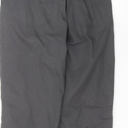 Womens UK Size 12 Preworn Regular Fit Sweatpants Black Trousers