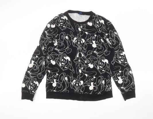 Womens UK Size M H&M Black Pullover Jumper
