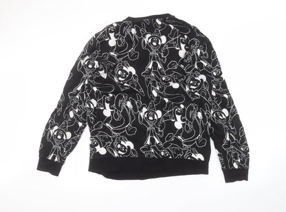 Womens UK Size M H&M Black Pullover Jumper
