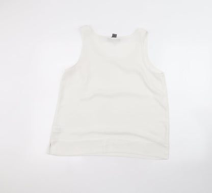 Primark Womens White   Basic T-Shirt Size 12