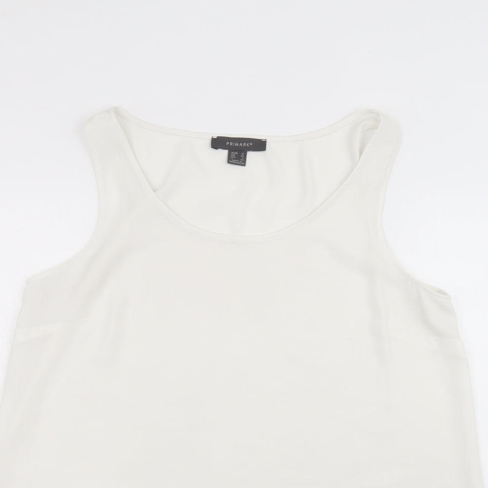 Primark Womens White   Basic T-Shirt Size 12