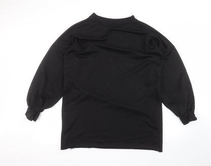 Boohoo Womens Black   Pullover Jumper Size 14