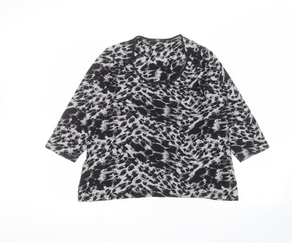 Womens UK Size 18 Marks and Spencer Black Basic T-Shirt