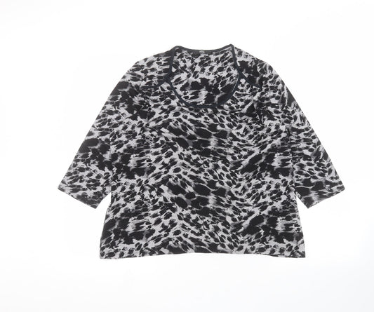 Womens UK Size 18 Marks and Spencer Black Basic T-Shirt