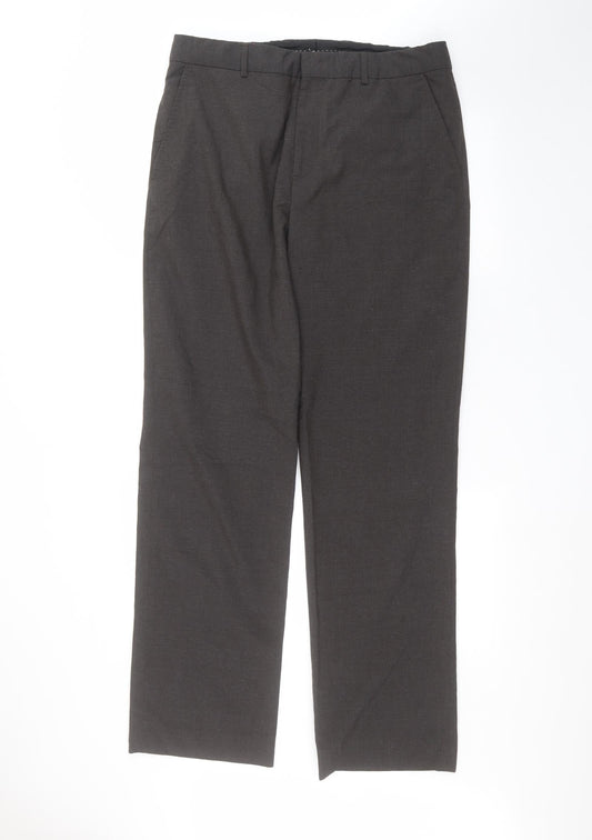 Burton Mens Black   Dress Pants Trousers Size L L32 in