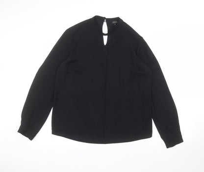 Papaya Womens Black   Basic Blouse Size 12