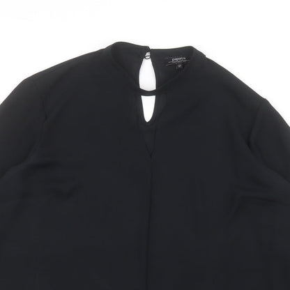 Papaya Womens Black   Basic Blouse Size 12