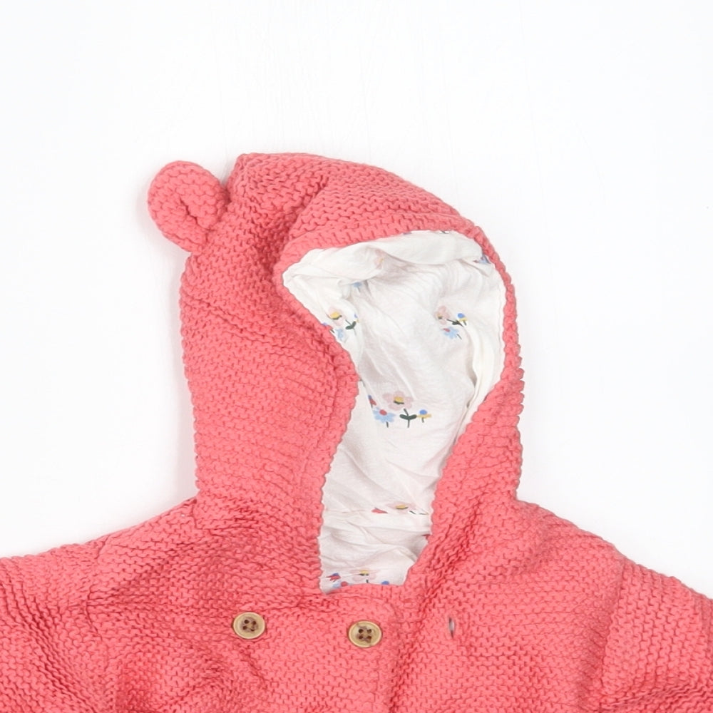 Marks and Spencer Girls Pink   Jacket  Size 3-6 Months