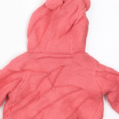 Marks and Spencer Girls Pink   Jacket  Size 3-6 Months
