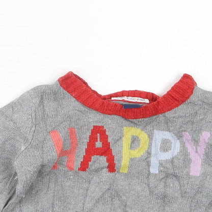 Gap Girls Grey  Knit Pullover Jumper Size 18-24 Months