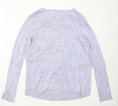 Womens UK Size 14 M&Co Purple Pullover Jumper