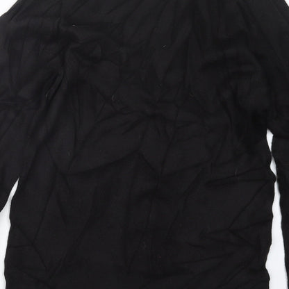 Peacocks Mens Black  Knit Pullover Jumper Size M