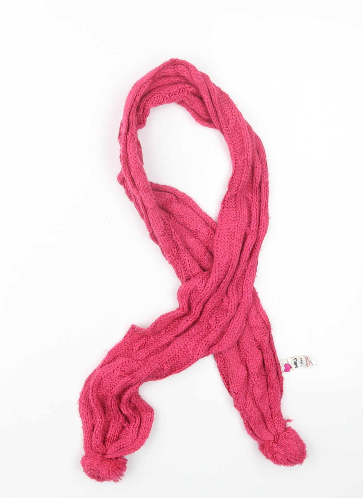 Peacocks Girls Pink  Knit Scarf Scarves & Wraps One Size