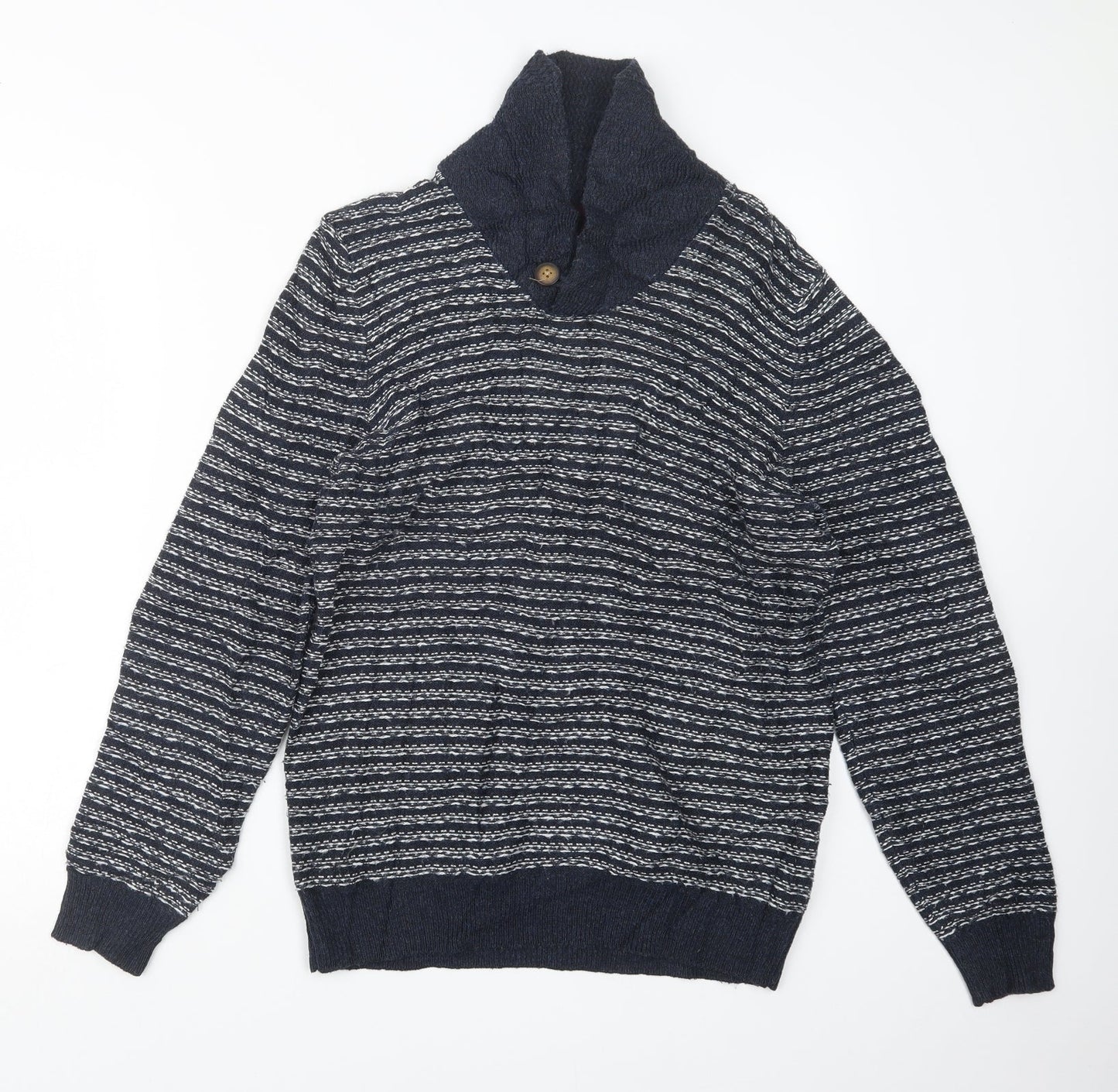 Burton Mens Blue  Knit Pullover Jumper Size S