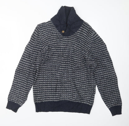 Burton Mens Blue  Knit Pullover Jumper Size S