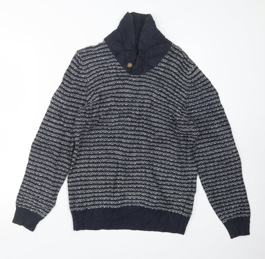 Burton Mens Blue  Knit Pullover Jumper Size S