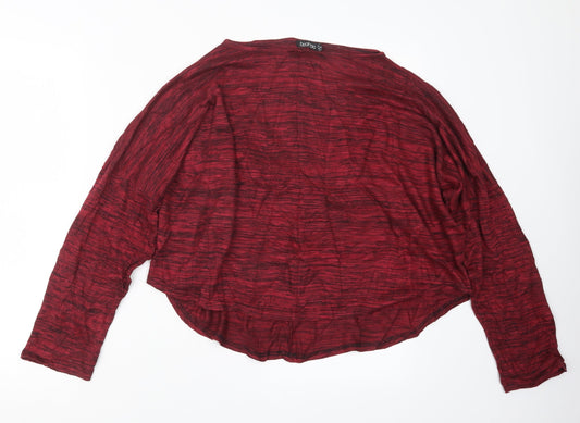 Boohoo Womens Red   Pullover Jumper Size 12