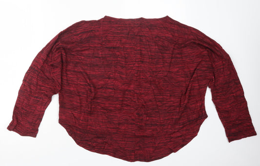 Boohoo Womens Red   Pullover Jumper Size 12