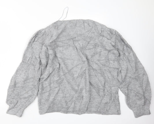 George Womens Grey  Knit Pullover Jumper Size M