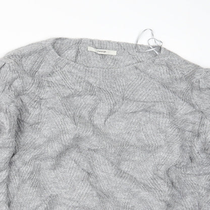 George Womens Grey  Knit Pullover Jumper Size M