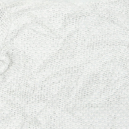 Brand and care label for Debenhams women’s grey knit jumper, size UK 14