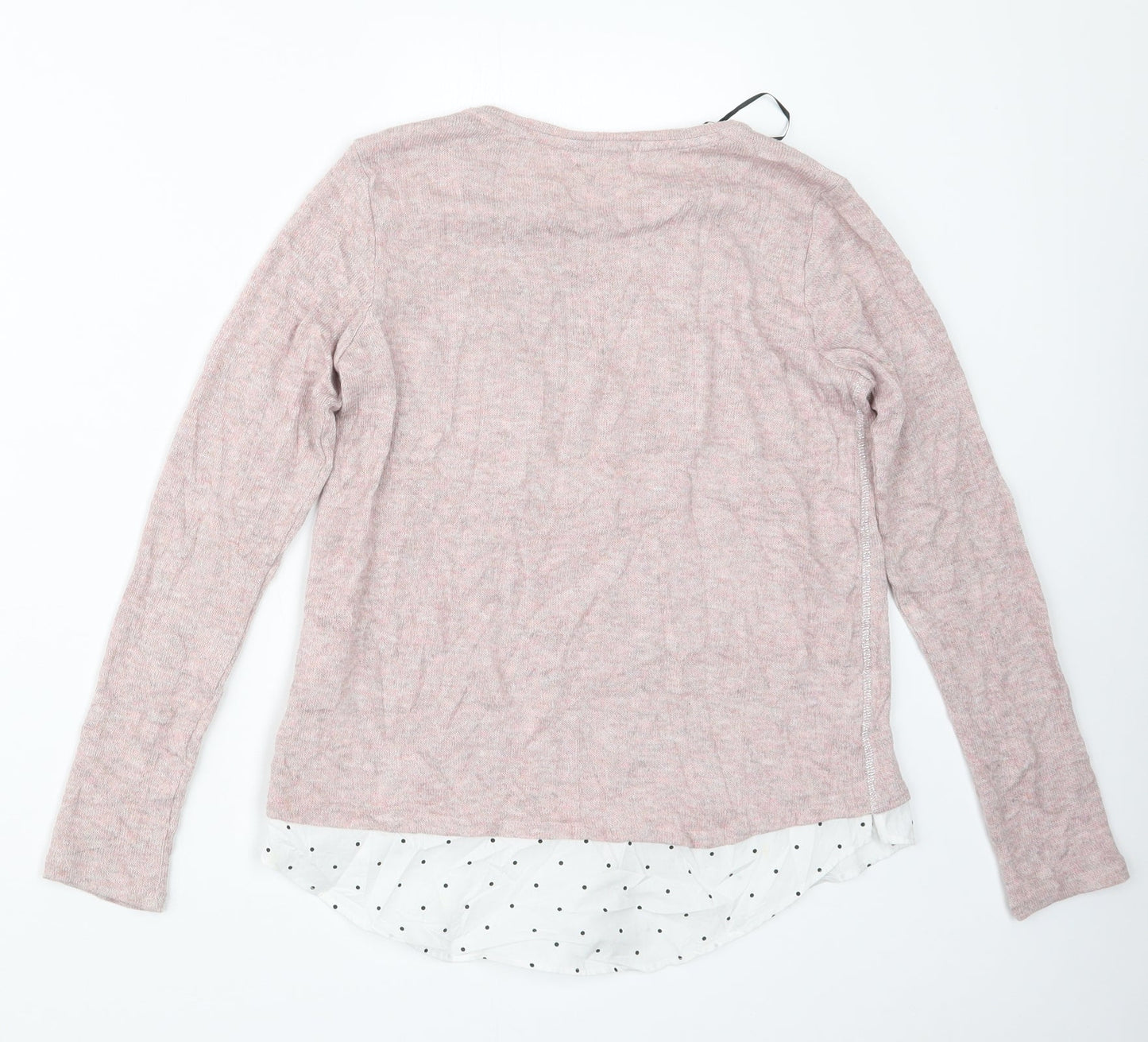 H&M Girls Pink  Knit Pullover Jumper Size 11-12 Years
