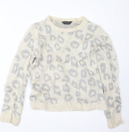 Womens UK Size 10 Dorothy Perkins White Pullover Jumper