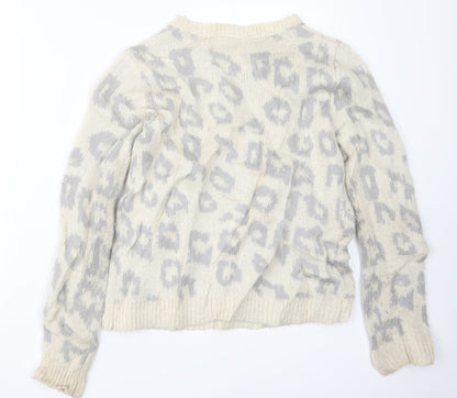 Womens UK Size 10 Dorothy Perkins White Pullover Jumper