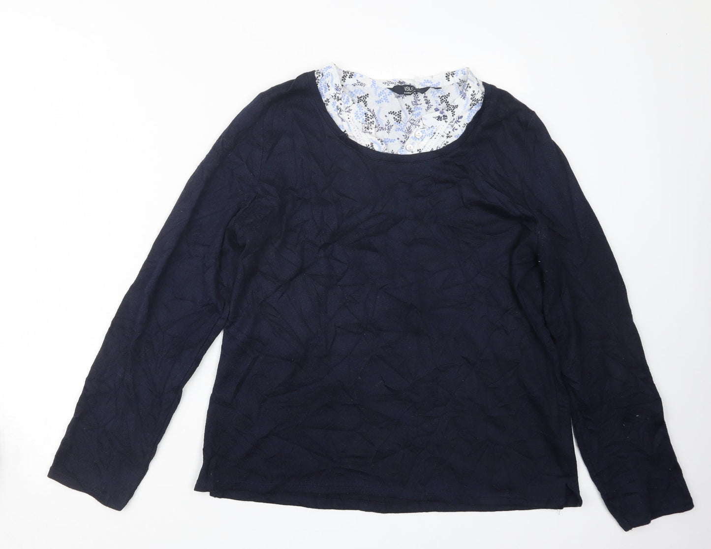 Womens UK Size 14 EWM Blue Pullover Jumper