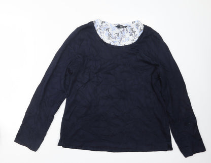Womens UK Size 14 EWM Blue Pullover Jumper
